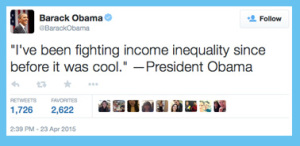 Obama inequality tweet